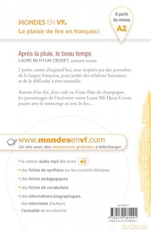 Mondes en VF - Apres la pluie le beau temps - Niv. A2 - Livre + MP3: et autres contes (Mondes en VF A2) - Laure Mi Hyun Croset [KSIĄŻKA]