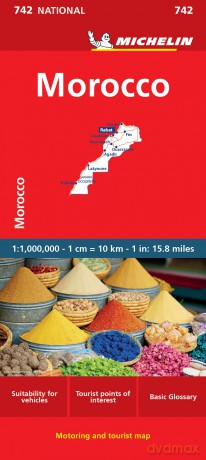Morocco - Michelin National Map 742: Map (Maps/Country Michelin) - Michelin [KSIĄŻKA]