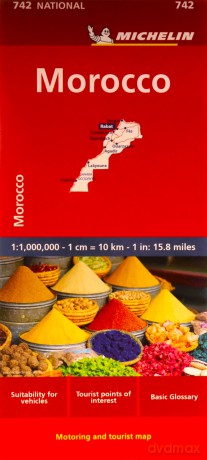 Morocco - Michelin National Map 742: Map (Maps/Country Michelin) - Michelin [KSIĄŻKA]