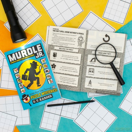 Murdle Jr.: Curious Crimes for Curious Minds: Solve Your Way Through 40 Puzzle Mysteries!: 1 (Murdle Jr. Puzzles) - G T Karber [KSIĄŻKA]