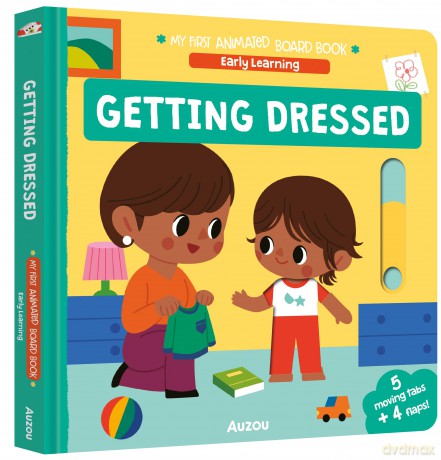 My First Animated Board Book: Getting Dressed (Mother Bruce) - Auzou [KSIĄŻKA]