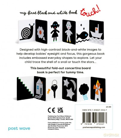 My First Black and White Book: Touch! - Pascale Estellon [KSIĄŻKA]
