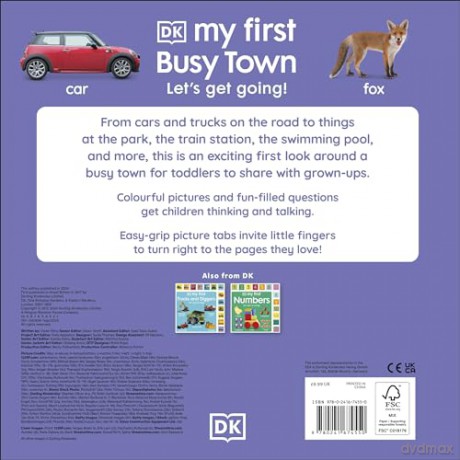 My First Busy Town: Let's Get Going! (My First Tabbed Board Book) [KSIĄŻKA]