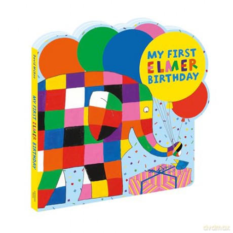 My First Elmer Birthday: Shaped board book (Elmer Shaped Board Books) - David McKee [KSIĄŻKA]