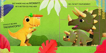 My First Jigsaw Book: Where's Your Mommy, T-Rex - Ronny Gazzola [KSIĄŻKA]