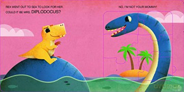 My First Jigsaw Book: Where's Your Mommy, T-Rex - Ronny Gazzola [KSIĄŻKA]