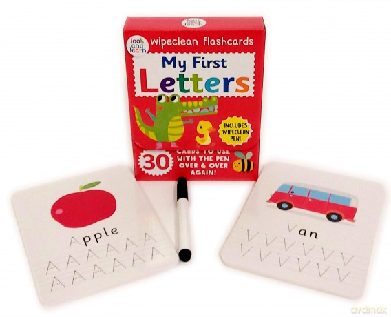 My First Letters - Wipeclean Flashcards [KSIĄŻKA]