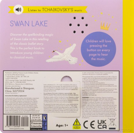 My First Story Orchestra: Swan Lake: Press the buttons to hear 6 sounds (The Story Orchestra) - Jessica Courtney-Tickle [KSIĄŻKA]