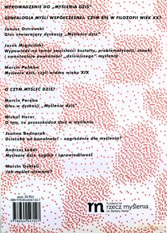 Myslenie dziś 1 [KSĄŻKA]