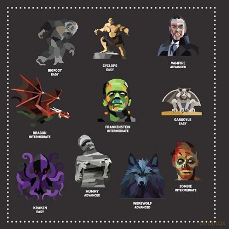 My Sticker Paintings: Monsters: 10 Super Scary Creatures - Logan Powell [KSIĄŻKA]