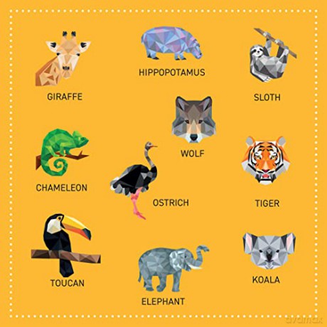 My Sticker Paintings: Zoo: 10 Magnificent Paintings (Happy Fox Books) Paint by Sticker for Kids 6-10 - Tiger, Ostrich, Iguana, Elephant, and more, with 60-100 Removable, Reusable Stickers per Design - Logan Powell [KSIĄŻKA]