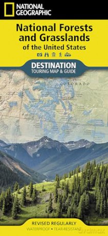 National Geographic Destination Map 2023 National Forests and Grasslands of the United States Map - National Geographic Maps [KSIĄŻKA]