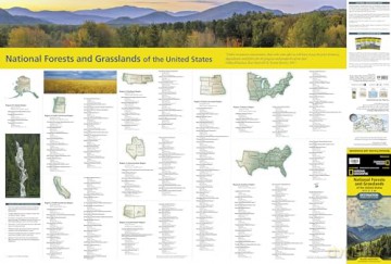 National Geographic Destination Map 2023 National Forests and Grasslands of the United States Map - National Geographic Maps [KSIĄŻKA]