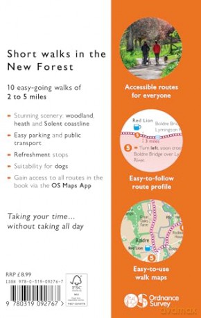 New Forest Short Walks Made Easy | Ordnance Survey | 10 Walks For Everybody | Guidebook | England | New Forest National Park | Walks | Adventure (OS Short Walks Made Easy) - Ordnance Survey [KSIĄŻKA]