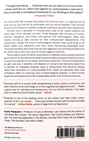 New Laws of Robotics: Defending Human Expertise in the Age of AI - Frank Pasquale [KSIĄŻKA]