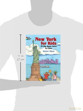 New York for Kids: 25 Big Apple Sites to Color (Dover Coloring Books) - Patricia J Wynne [KSIĄŻKA]