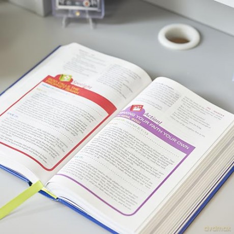 NKJV Study Bible for Kids, Blue Leathersoft: The Premier Study Bible for Kids: New King James Version, Study For Kids, Blue, Leathersoft, Full Color Interior - Thomas Nelson [KSIĄŻKA]