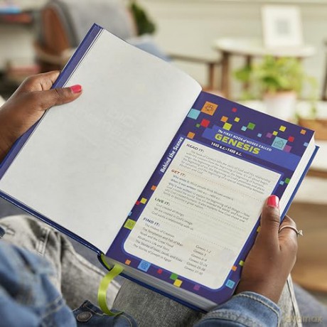 NKJV Study Bible for Kids, Blue Leathersoft: The Premier Study Bible for Kids: New King James Version, Study For Kids, Blue, Leathersoft, Full Color Interior - Thomas Nelson [KSIĄŻKA]