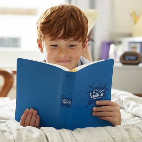 NKJV Study Bible for Kids, Blue Leathersoft: The Premier Study Bible for Kids: New King James Version, Study For Kids, Blue, Leathersoft, Full Color Interior - Thomas Nelson [KSIĄŻKA]