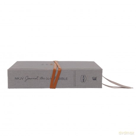 NKJV, Journal the Word Bible, Cloth over Board, Gray, Red Letter, Comfort Print: Reflect, Journal, or Create Art Next to Your Favorite Verses - Thomas Nelson [KSIĄŻKA]