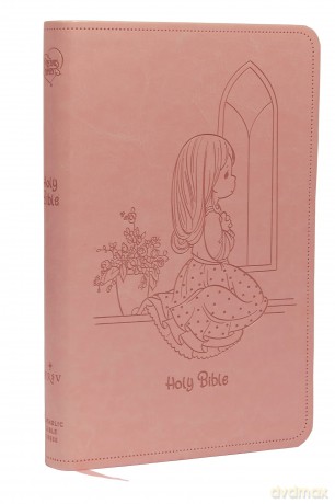 NRSVCE, Precious Moments Bible, Pink, Leathersoft, Comfort Print: Holy Bible [KSIĄŻKA]