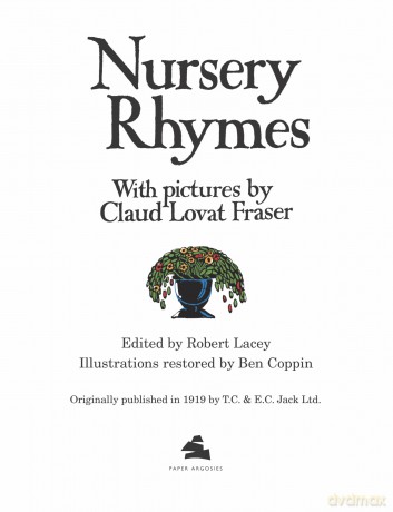 Nursery Rhymes With Pictures by Claud Lovat Fraser - Robert Lacey [KSIĄŻKA]