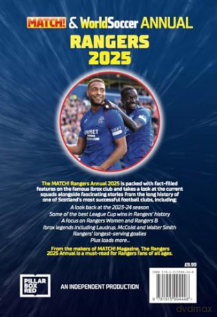 Official MATCH! Rangers Annual 2025 - Grange [KSIĄŻKA]