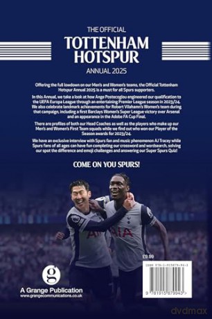 Official Tottenham Hotspur FC Annual 2025 - Grange [KSIĄŻKA]