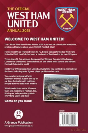 Official West Ham United Annual 2025 - Grange [KSIĄŻKA]