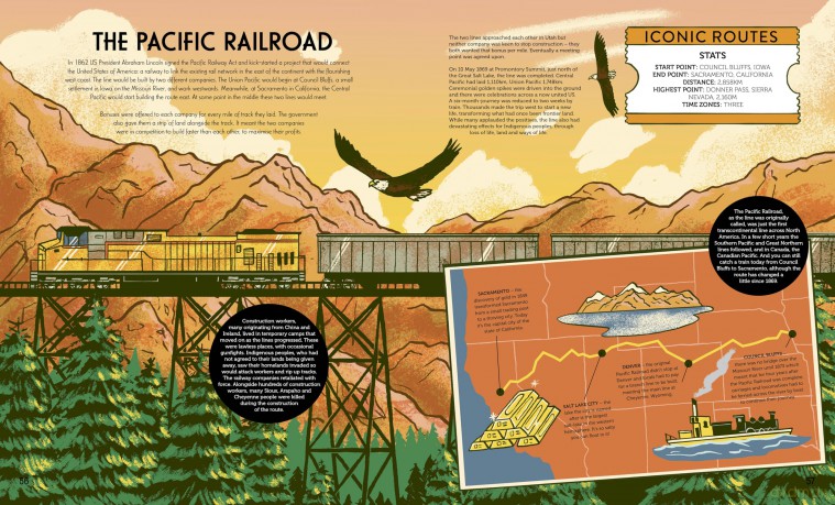 On Track: The remarkable story of how trains have changed our world - Tom Adams [KSIĄŻKA]
