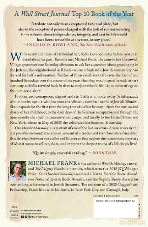 One Hundred Saturdays: Stella Levi and the Search for a Lost World - Michael Frank [KSIĄŻKA]