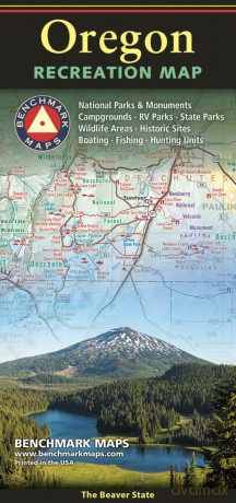 Oregon Recreation Map - Benchmark Maps [KSIĄŻKA]