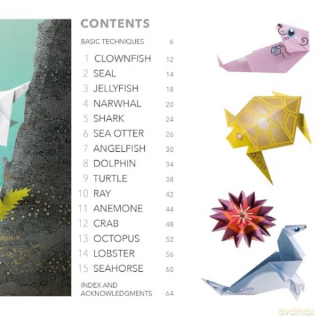 Origami Sea Animals: Paper block plus 64-page book - Mari Ono [KSIĄŻKA]