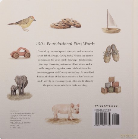 Our Big Book of First Words: A Collection of 100+ Foundational Words for Language Development (Our Little Adventures) - Tabitha Paige [KSIĄŻKA]