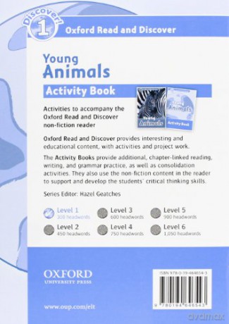 Oxford Read and Discover: Level 1: Young Animals Activity Book - Rachel Bladon [KSIĄŻKA]