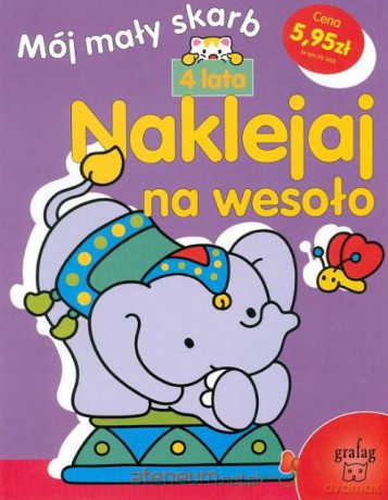 Naklejaj na wesoło 4 lata [KSĄŻKA]