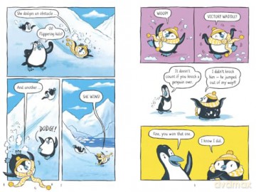 Pablo and Splash: Frozen in Time: The hilarious kids' graphic novel series about time-travelling penguins - Sheena Dempsey [KSIĄŻKA]