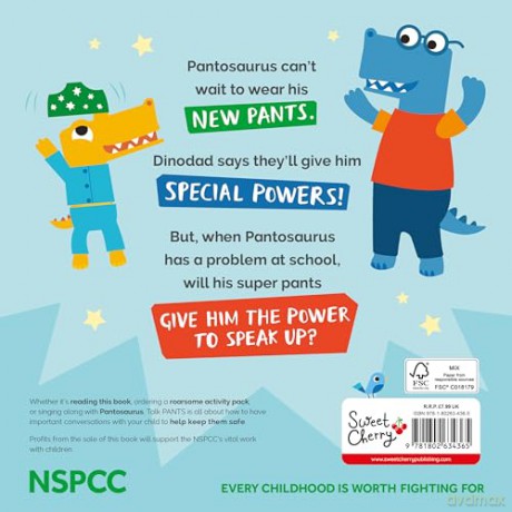 Pantosaurus and the Power of Pants: Official NSPCC Picture Book for Kids about Personal Safety, Privacy, Consent and Care Ages 3-6 - Rebecca Gerlings [KSIĄŻKA]