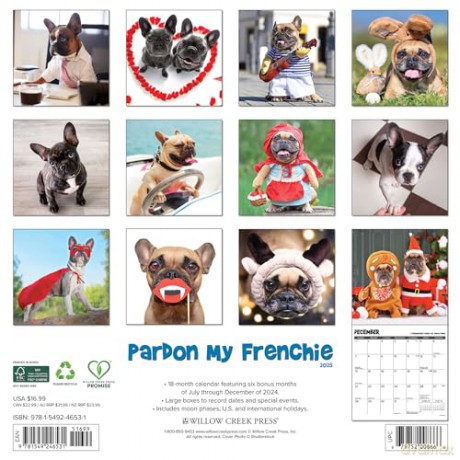 Pardon My Frenchie 2025 Wall [KSIĄŻKA]