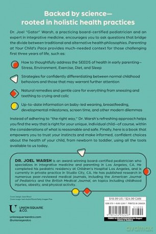 Parenting at Your Child's Pace: The Integrative Pediatrician's Guide to the First Three Years - Joel Warsh [KSIĄŻKA]