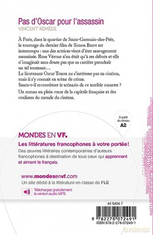 Pas d'Oscar pour l'assassin (A2): roman (Mondes en VF A2) - Vincent Remede [KSIĄŻKA]