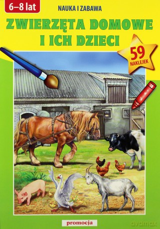 Naklejanki - Zwierzęta domowe i ich dzieci [KSĄŻKA]