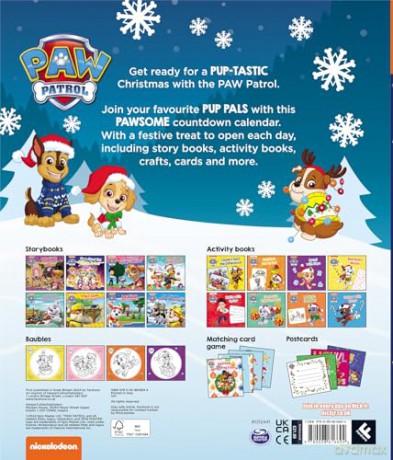 PAW PATROL Kalendarz Adwentowy: The perfect keepsake advent gift for all PAW Patrol Fans at Christmas ages 3 and up - Paw Patrol [KSIĄŻKA]