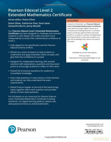 Pearson Edexcel Extended Mathematics Certificate: Level 2 - Diane Oliver [KSIĄŻKA]