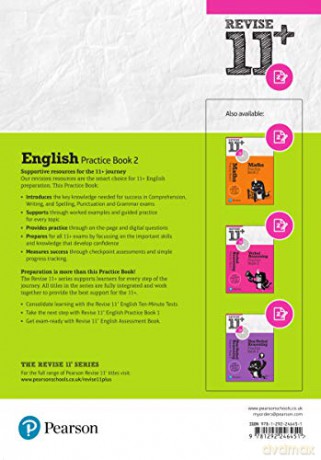 Pearson REVISE 11+ English Practice Book 2 - for the 2025 and 2026 exams: Ages 8 - 10+ Years - Helen Thomson [KSIĄŻKA]