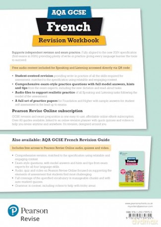 Pearson Revise AQA GCSE French: Revision Workbook - for 2026 and 2027 exams (new specification) - Stuart Glover [KSIĄŻKA]