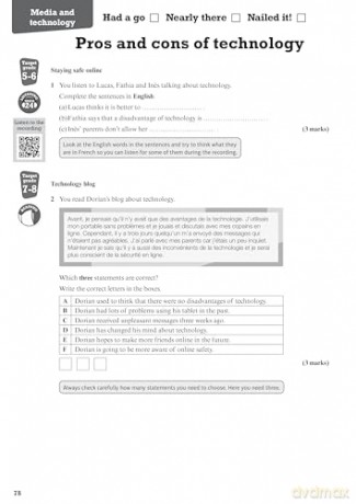 Pearson Revise AQA GCSE French: Revision Workbook - for 2026 and 2027 exams (new specification) - Stuart Glover [KSIĄŻKA]