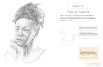 Pencil Drawing Portraits: Learn to draw faces, features, and more with step-by-step pencil projects perfect for beginners - Samet Turkan [KSIĄŻKA]