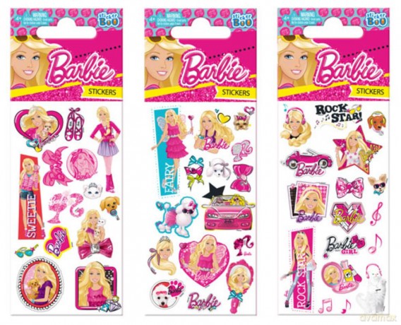 Naklejki Sticker BOO silver Barbie [GADŻET]