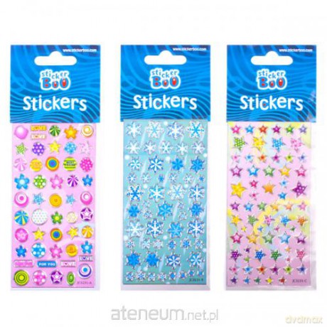 Naklejki Sticker BOO silver gwiazdki [GADŻET]